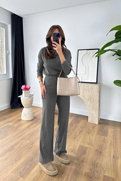 OKULCUBABA SET DE DAMĂ CU MÂNECĂ LUNGĂ, TIV LĂRGIT ȘI DETALII TĂMÂIE, PENTRU ...