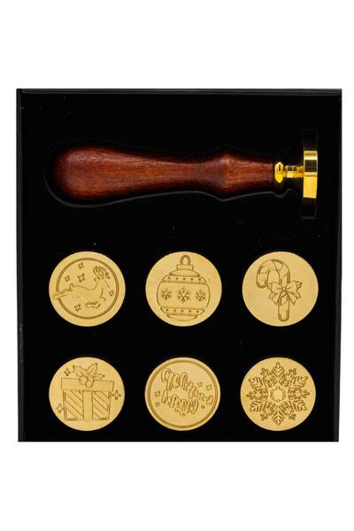 ARTIZAAR Set de 7 ștampile din alamă pentru turnarea sigiliilor de ceară – Mo...