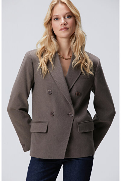 Network Limited Kahverengi Melanj Kaşmir Ceket