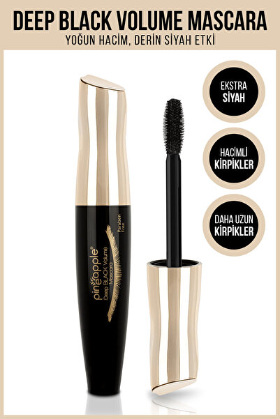Pineapple Deep Black Volume Lift Maskara - Siyah, Dolgun ve Kaldırılmış Kirpikler 10ml