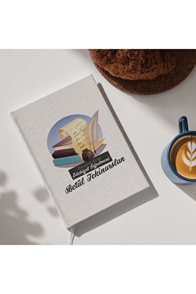 Hediyesepeti Gift Canvas Notebook for Teachers of Turkish Language and Literature