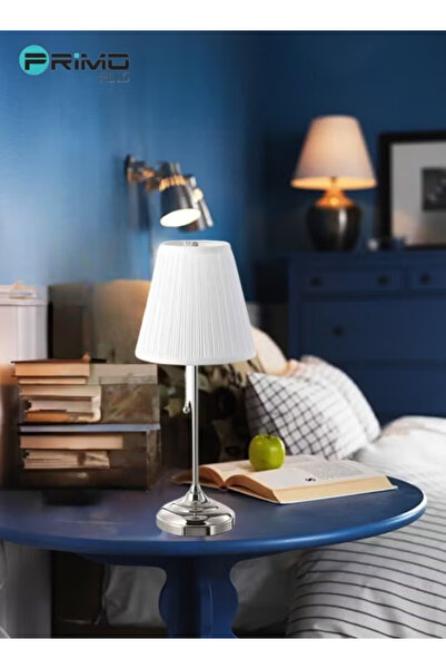 Primo Plus Table Lamp Silver/White