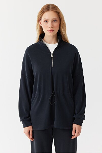 PAULMARK Φούτερ με φερμουάρ ψηλός λαιμός