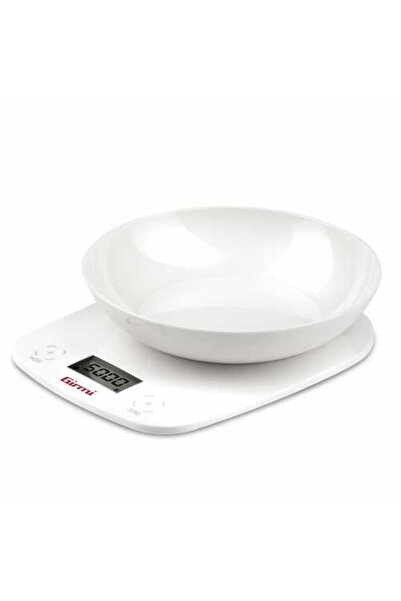 Girmi Ζυγαριά Κουζίνας με Μπολ Ps01, 5kg, Λευκή
