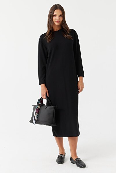 PAULMARK Women's Ribbed Long Dress