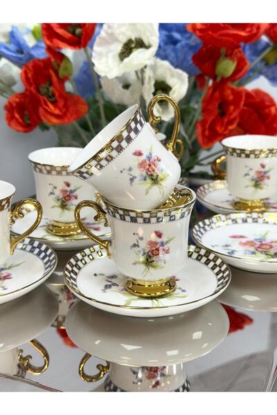 Kosova 6 Kişilik Porselen Fincan Takımı 100 cc TKEBT TEK RENK