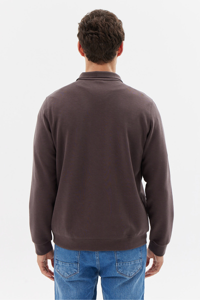 PAULMARK Men's Half Zip Sweat Top