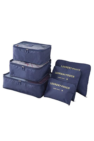 HALAMODO 6 قطع من حقيبة تخزين السفر، أكياس غسيل بسحاب، مجموعة لتنظيم الملابس ...