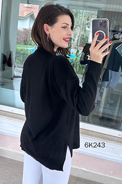 İnce Topuk Crew Neck Knitwear Blouse 6K243