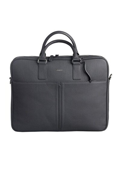 GUARD Oversized Leather Briefcase with Black Laptop Port