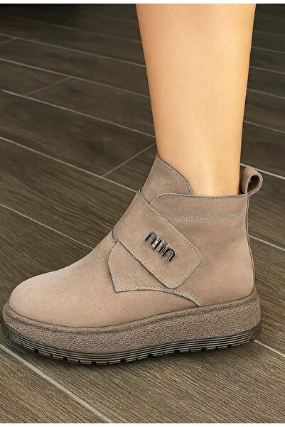 Butik Noble Shoes Genuine Leather Suede Women's Booties & Boots