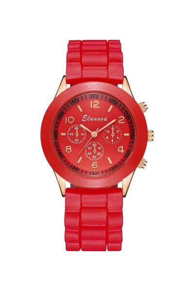 Elanova Leather Analog Wrist Watch