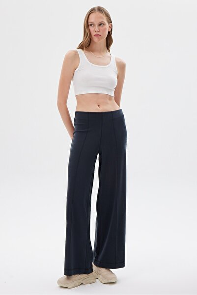 PAULMARK Γυναικείο παντελόνι με μαλακή υφή με λεπτομέρεια ραφής