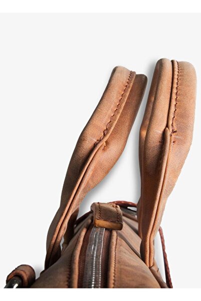 GUARD Crazy Tan Leather Special Production Laptop and Briefcase