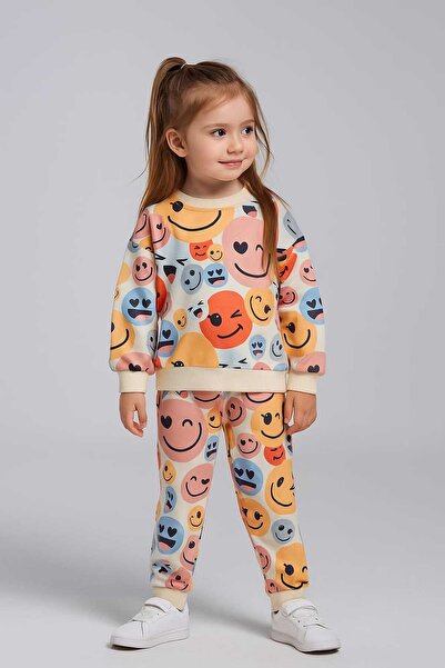 ruhaay Female Child Printed Transitional Long-Sleeve Bottoming Shirt Set