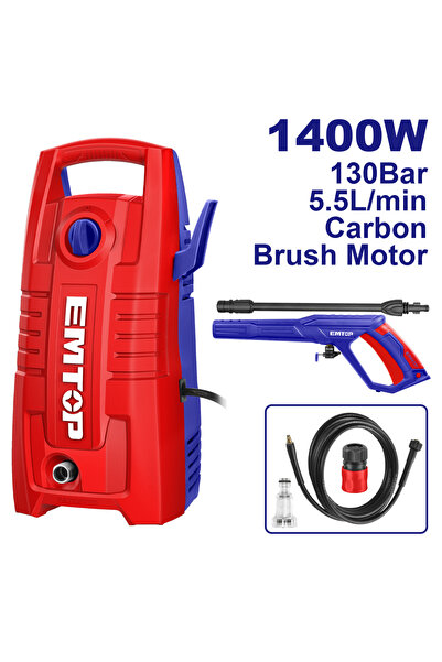 EMTOP Aparat de spălat cu înaltă presiune 1400 W, 130 bar - EHPW1401,
