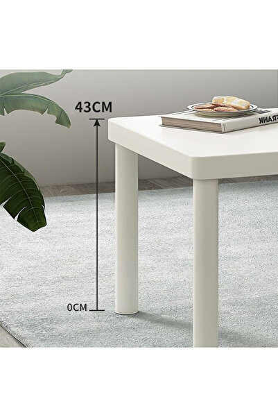 KEKE Minimalist Square Coffee Table for Bedroom and Living Room 48 X 48 cm
