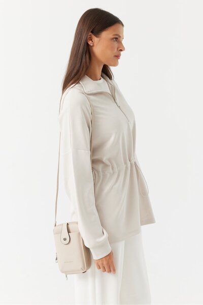 PAULMARK Φούτερ με φερμουάρ ψηλός λαιμός