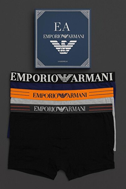 Emporio Armani EA7 Yonca Armanis Erkek 3lü Boxer