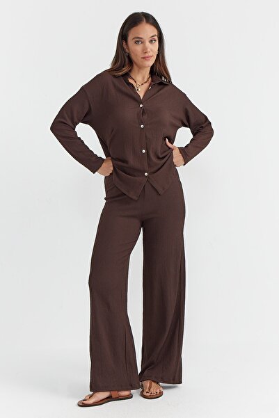 PAULMARK بنطلون نسائي ذو ملمس مميز