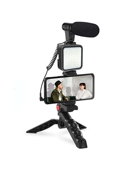 HICITI Smartphone Camera Vlogging Kit with Mic, LED Fill Light & Mini Tripod