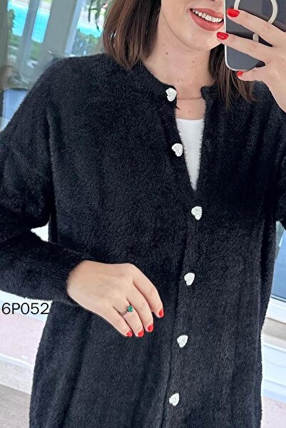 İnce Topuk Prive Series Long Knitwear Cardigan 6P052