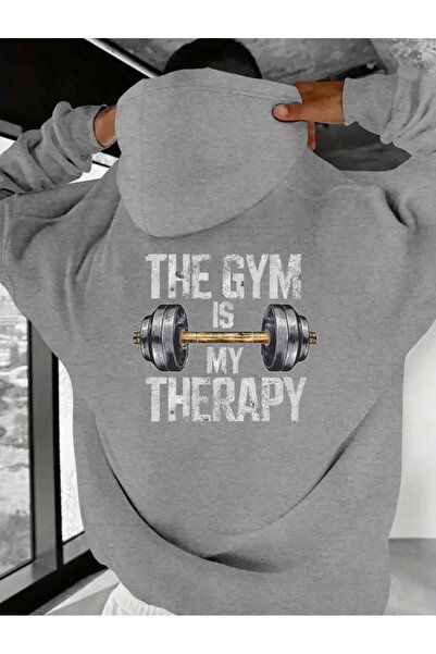 EFFRENATU هودي مريح برسومات باربل - سويت شيرت بغطاء رأس فضفاض باللون الرمادي ...