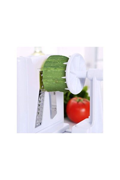 HALAMODO 5-Blade Vegetable Spiral Slicer White/Silver 31x14x21cm