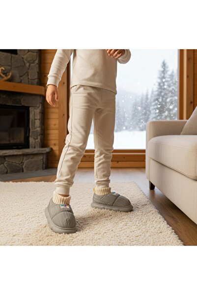 OEM Cotton lined slippers for children, for indoors or short outdoor outings, 43079D-85