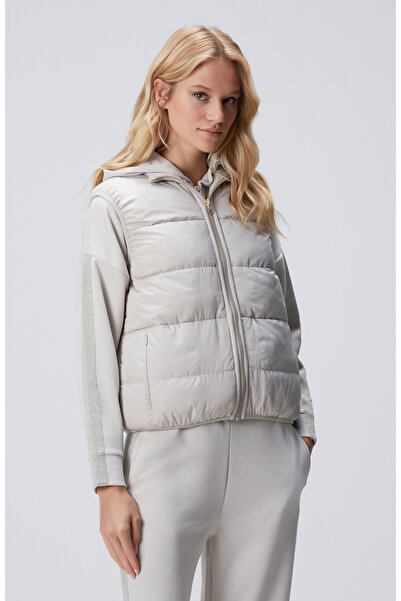 Network Bej Melanj Yün Karışımlı Triko Casual Yelek