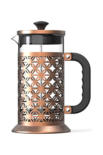 HALAMODO إبريق قهوة فرنسي منزلي سعة 1000 مل مع كوب فلتر شاي متعدد الألوان