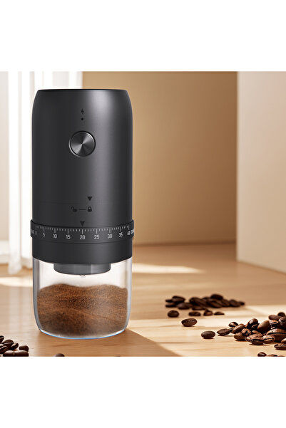 blossom Portable coffee grinder, rechargeable electric coffee bean grinder with adjustable roughness