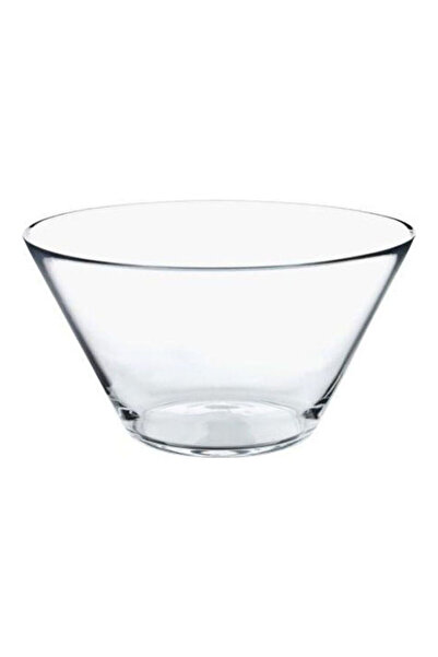 HALAMODO وعاء تقديم دائري من الزجاج الشفاف 28 سم × 15 سم