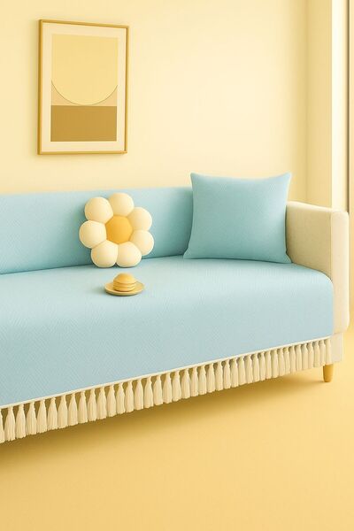 Sheri Home Berlina Koltuk Örtüsü Kaymaz Kumaş Özelliği | Koltuk Şalı 180 X 20...