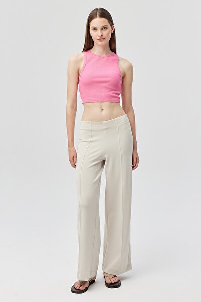 PAULMARK Γυναικείο παντελόνι με μαλακή υφή με λεπτομέρεια ραφής