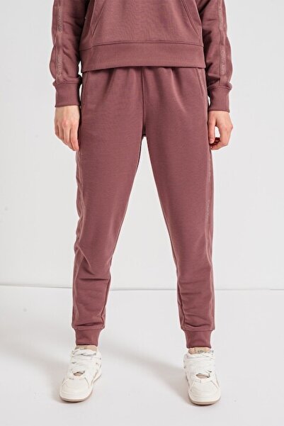 Calvin Klein Track pants with logo bands, Dusty pink, S