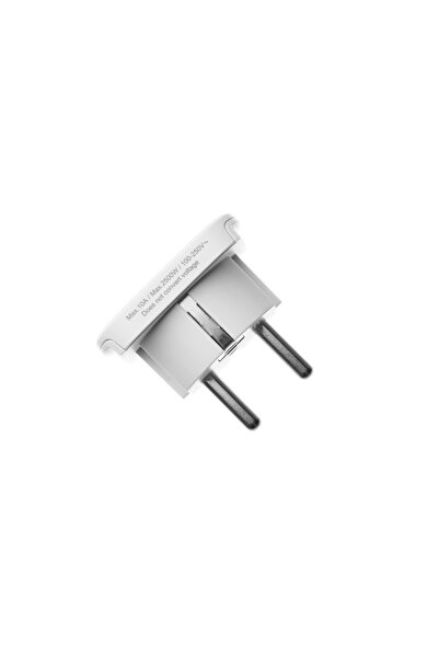 FIXED Universal Socket Adapter, Travel 2500W 10A Globally Compatible, EU Plug, Compact Design, White