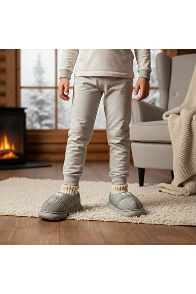 OEM Cotton lined slippers for children, for indoors or short outdoor outings, 43079D-85