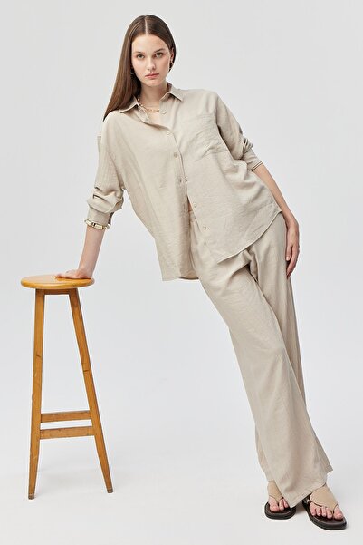 PAULMARK Pantaloni de damă cu talie