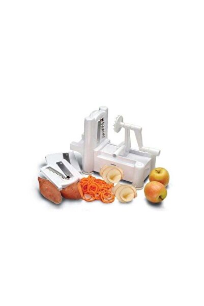 HALAMODO 5-Blade Vegetable Spiral Slicer White/Silver 31x14x21cm