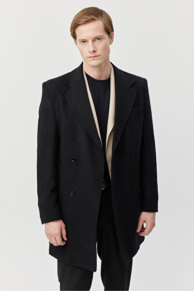 PAULMARK Men's Double-Breasted Collar Coat