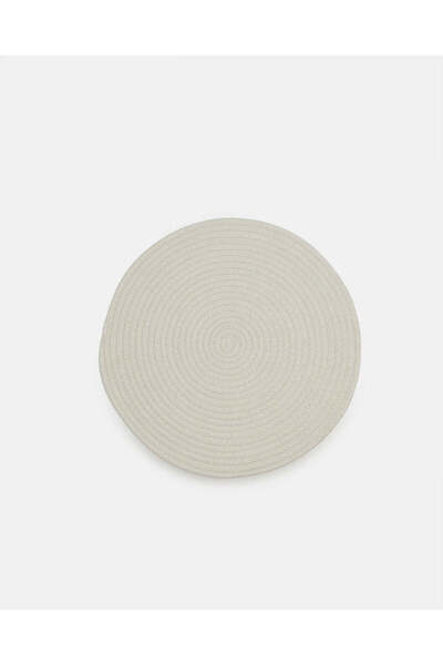 REDTAG White Textured Round Placemat