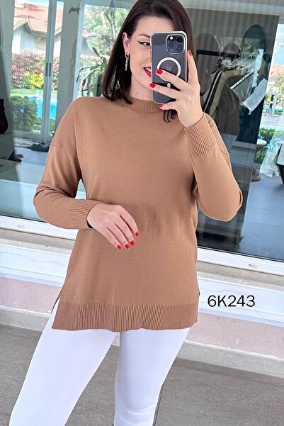 İnce Topuk Crew Neck Knitwear Blouse 6K243
