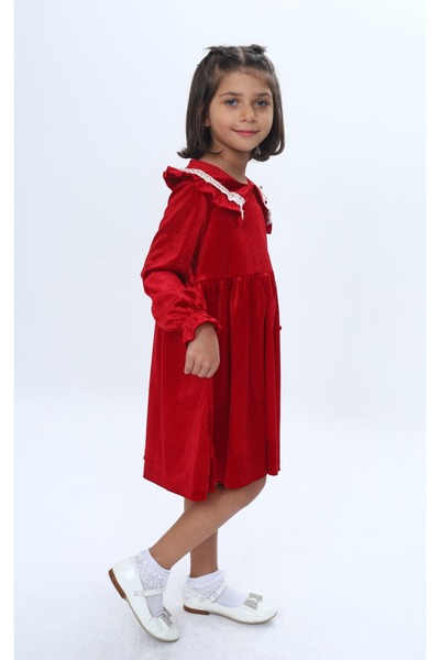 Toontoy Φόρεμα με βολάν με λεπτομέρεια για κορίτσια