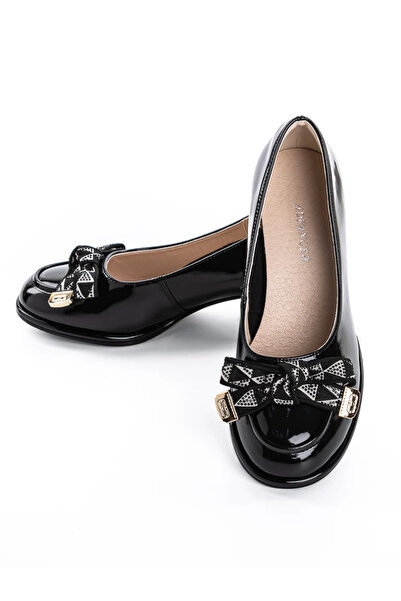 advancer Μαύρα παπούτσια με χοντρό τακούνι F30