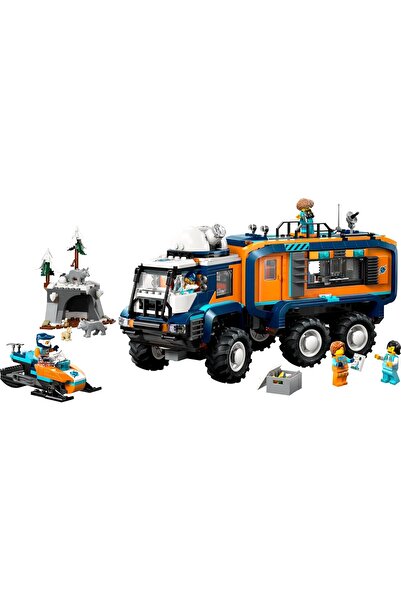 LEGO City Arctic Explorer Science Lab Truck (60471) - 5 Minifigures, 3 Wolves, Ages 8+