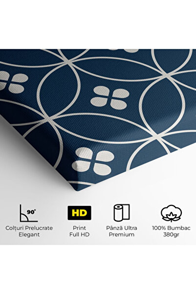 Arthub Canvas Painting, Bedroom And Living Room, Abstract, Blue Circle