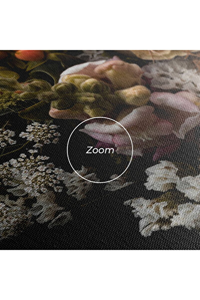 Arthub Canvas Painting, Bedroom And Living Room, Flowers, Dark Flower Bouquet