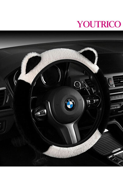 Youtrico غطاء عجلة القيادة العالمي 38 سم (15 بوصة): مخملي دافئ غير قابل للانز...
