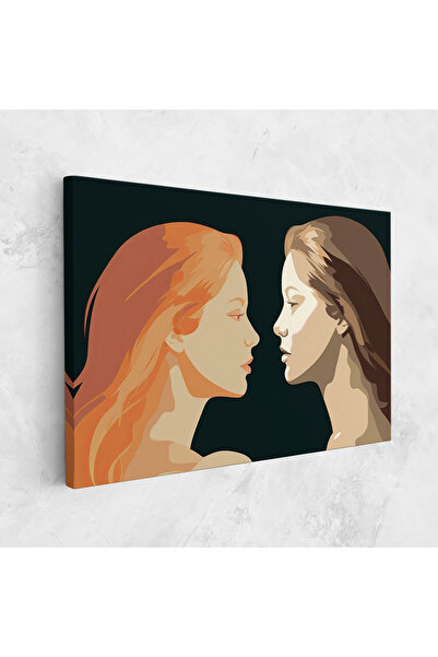 Arthub Canvas Painting, Bedroom And Living Room, Modern, Orange Pop Girl